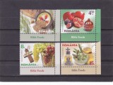 TRAIESTE SANATOS - ALIMENTELE BIBLIEI,SERIE COMPLETA,2016,Lp.2128,MNH ** ROMANIA, Istorie, Nestampilat