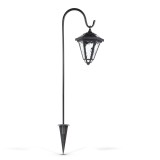 Lampa solara LED gradina, tip candelabru 80 cm, lumina alba rece, iluminat exterior decorativ IP44