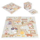 Cumpara ieftin EVA habszivacs j&aacute;tsz&oacute;szőnyeg gyerekeknek Farm 90,5x90,5 cm 21 db