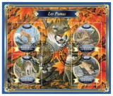 Timbre Madagascar 2022, Fauna: Pume, Set Complet Colita + Bloc, Straine dupa 1950