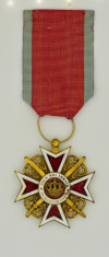 Ordinul Coroana Romaniei model 1 (1881-1932), Ofiter de razboi, WW1 foto
