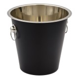 Frapieră din Inox cu M&acirc;nere, &Oslash;22.5x21cm, Negru Mat, CMCLASS