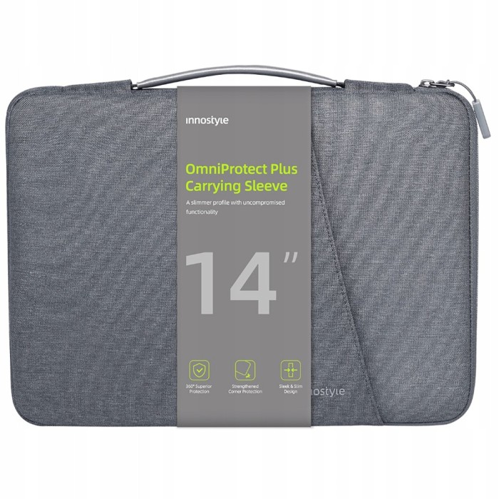 Innostyle Torba Na Laptopa 14&amp;quot; Wodoodporna Etui Omniprotect Plus Szara