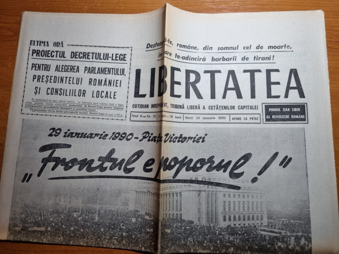 libertatea 30 ianuarie 1990-piata victoriei,procesul marilor criminali