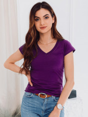 Tricou simplu femei SLR002 - violet foto