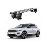 Bare transversale portbagaj auto aluminiu compatibile plafon neted Volkswagen T-Roc A1 2018-> argintii sau negre Cod: CB200101 Kit-108
