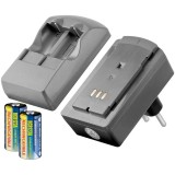 Incarcator Foto tip CR123A Li-ion 3V 350mAh cu 2x acumulatori, Goobay
