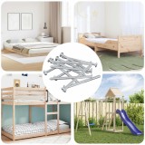 vidaXL Șurub 1200 pcs Argintiu M6 x 85 mm Oțel 864417