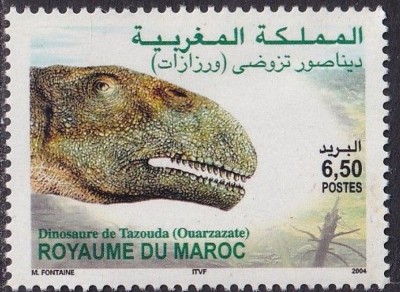 MAROC 2002 DINOZAURI FOSILE foto