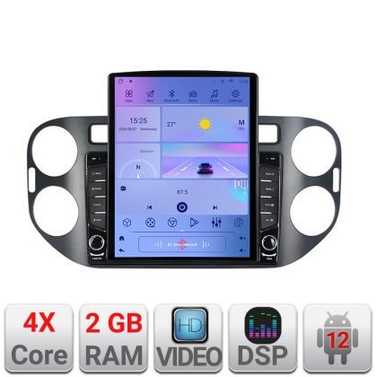 Navigatie VW Tiguan 2009-2015 Android radio gps internet quad core 2+32 ecran vertical 9.7&quot; Kit-489v2+EDT-E708 CarStore Technology