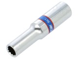 Cap tubular 1/4" cu 12 puncte, lungime manșon 50mm