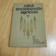 GH. BILTEANU--MICA ENCICLOPEDIE AGRICOLA - 1988