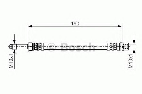 Conducta / cablu frana VW TRANSPORTER V bus (7HB, 7HJ, 7EB, 7EJ, 7EF, 7EG, 7HF, 7EC) (2003 - 2016) BOSCH 1 987 476 310