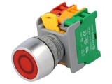 Comutator Buton Apăsare 22mm 2NC NO