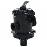 Supapa Multiport Filtru Nisip Piscina ABS 1.5&quot; 6 Cai Gossi - Filtrare, Spalare Inversa, Recirculare