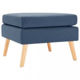 vidaXL Taburet, albastru, material textil