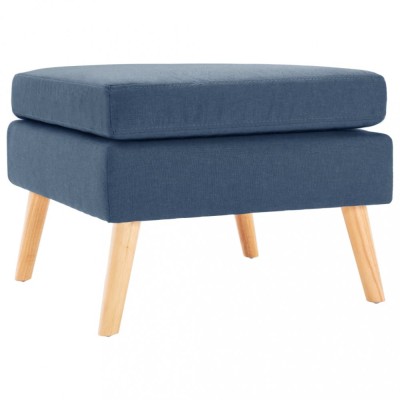 vidaXL Taburet, albastru, material textil foto