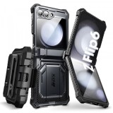 Husa pentru Samsung Galaxy Z Flip7 FE F761 / Z Flip6 F741, i-Blason, ArmorBox, Neagra