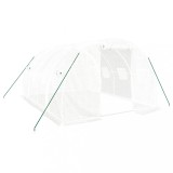Cumpara ieftin Sera cu cadru de otel, alba, 12 m&sup2;, 4x3x2 m