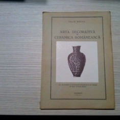 ARTA DECORATIVA IN CERAMICA ROMANEASCA - Iuliu Moisil - 1931, 38 p.+ LVI planse