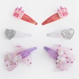Clame de păr pentru copii cu modele 3D, 6 buc, 4,5 cm, multicolor, CMCLASS