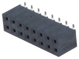 Soclu pini mamă 16 pini 2,54mm SMT 2x8 aurit
