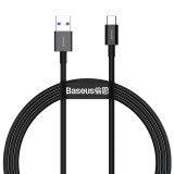 CABLU alimentare si date Baseus Superior, Fast Charging Data Cable pt. smartphone, USB la USB Type-C 66W, 1m, negru &amp;quot;CATYS-01&amp;quot; (timbru verde