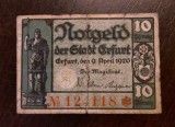 Notgeld Erfurt - 10 Pfennig 1920
