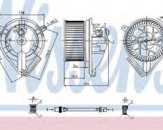 Ventilator habitaclu Aeroterma OPEL ASTRA H (L48) NISSENS 87081 foto