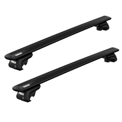 Bare transversale Thule Evo Raised Black pentru Audi A4 (B5/8D) Avant 1994-2000 foto