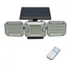 Lampa Solara Perete Breckner Germany, Panou Extern, 224 LED, 3 Moduri, 2000mAh, IP65, 38.5cm