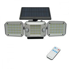 Lampa solara de perete, panou extern, 2000 mAh, 3 moduri, IP65, Breckner Germany