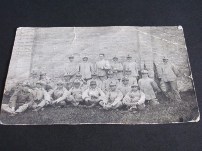 Grup Soldați, Amintire Regiment , Piesă de Colecție Rară! foto