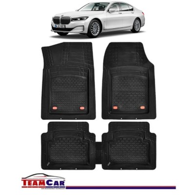 Covorase Auto TeamCar&amp;reg; Tip Tavita Compatibile BMW Seria 7 G11/G12 (2015&amp;ndash;2022) Negru Material Rezistent foto