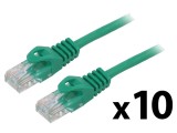 Cablul Patch U/UTP 6 litat CCA PVC verde 0,25m 26AWG
