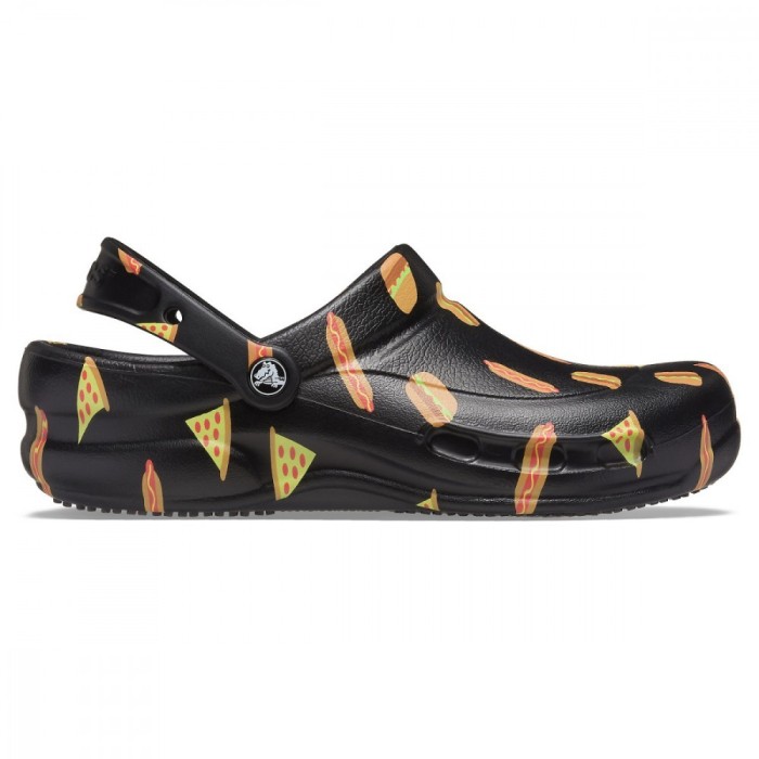 Saboti Crocs Bistro Graphic Clog Negru - Multi Black/Black