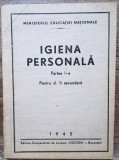 Igiena personala, clasa II secundara// 1945