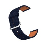 Curea piele, compatibila Huawei Watch GT 7 46mm, telescoape Quick Release, 18cm, Midnight Blue