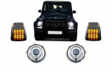 Faruri Crom si Lampi Semnalizare LED MERCEDES G-Class W463 (1989-2012) Bi-Xenon Look Performance AutoTuning