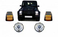 Faruri Crom si Lampi Semnalizare LED MERCEDES G-Class W463 (1989-2012) Bi-Xenon Look Performance AutoTuning foto