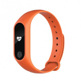 Cumpara ieftin Bratara Fitness Techstar&reg; M2 Orange, 0.42 inch OLED, Alerte, IP65, Monitorizare Cardiaca, Bluetooth 4.0