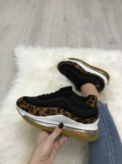 Adidasi dama animal print cu platforma marime 39+CADOU foto