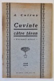 CUVINTE CATRE TARAN , versuri de ARON COTRUS , 1928