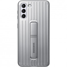 Husa de protectie Samsung Protective Standing Cover pentru Galaxy S21 Plus, Light Gray