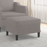 VidaXL Taburet, gri taupe, 60x50x41 cm, material textil