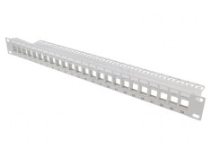 Patch Panel Keystone Gri 24 Porturi 19"