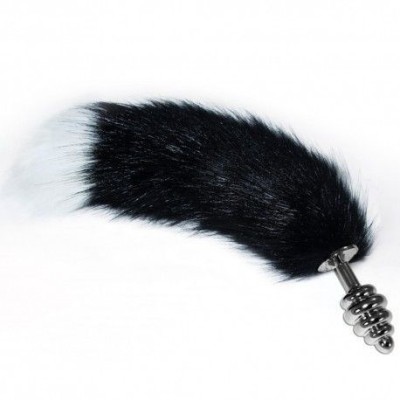 Gorgeous Metal Anal Tail White+Black foto