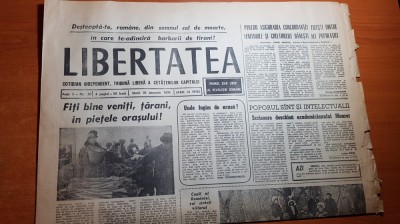 ziarul libertatea 16 ianuarie 1990-articole despre revolutie foto