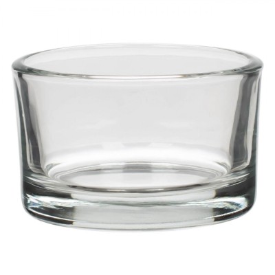 Suport Lumanare, Rotund, Sticla, Transparent, Dimensiuni 5.2x3.2cm foto