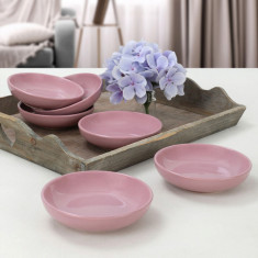 Set boluri pentru sos, Keramika, 275KRM1458, Ceramica, Mov